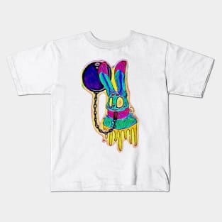 Neon Bunny Kids T-Shirt